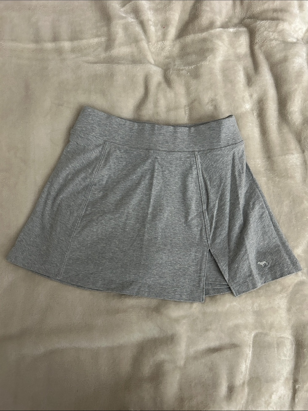 PINK Victoria's Secret Light Gray Mini Skirt